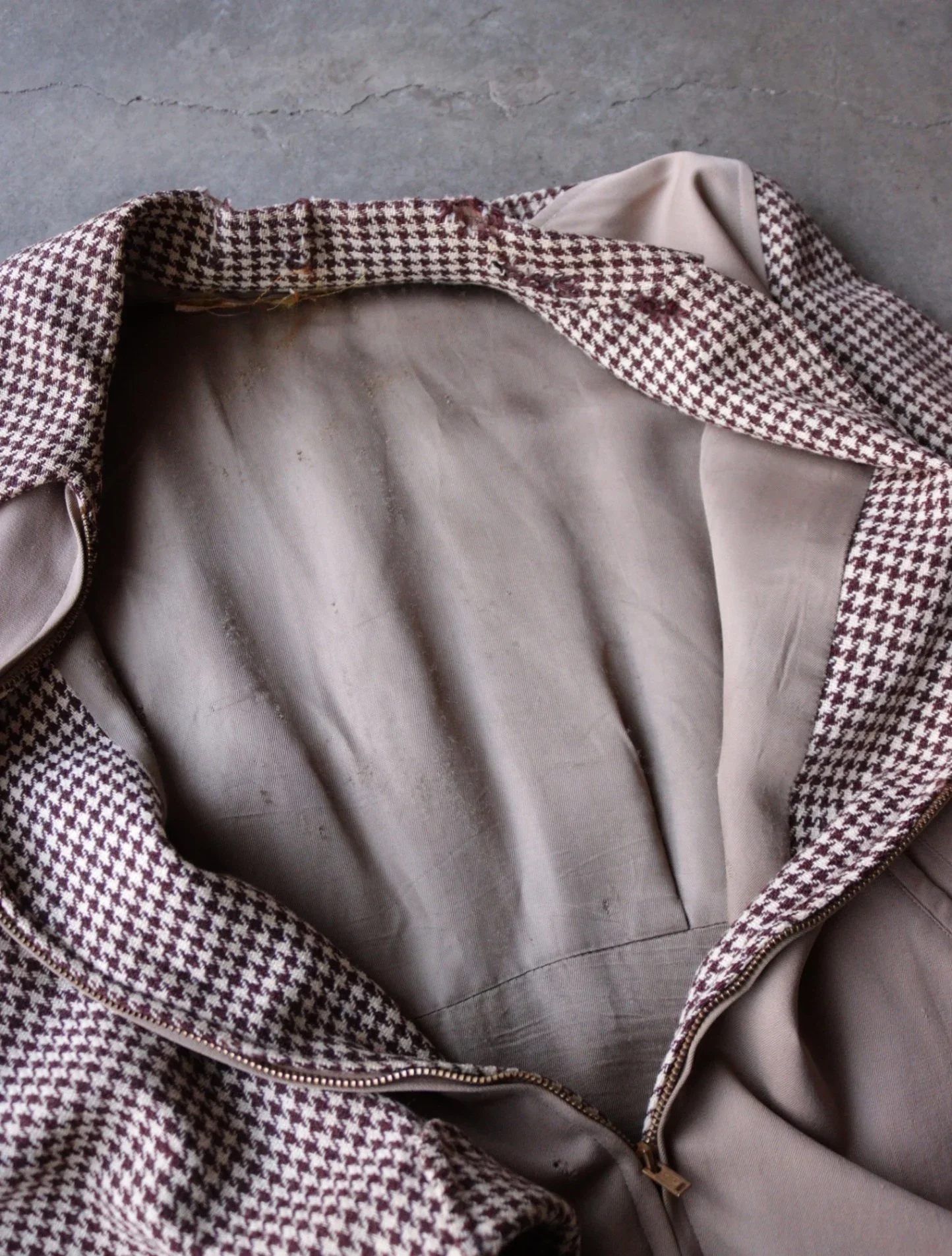 1940S HOUNDSTOOTH GABARDINE JACKET - Image 3