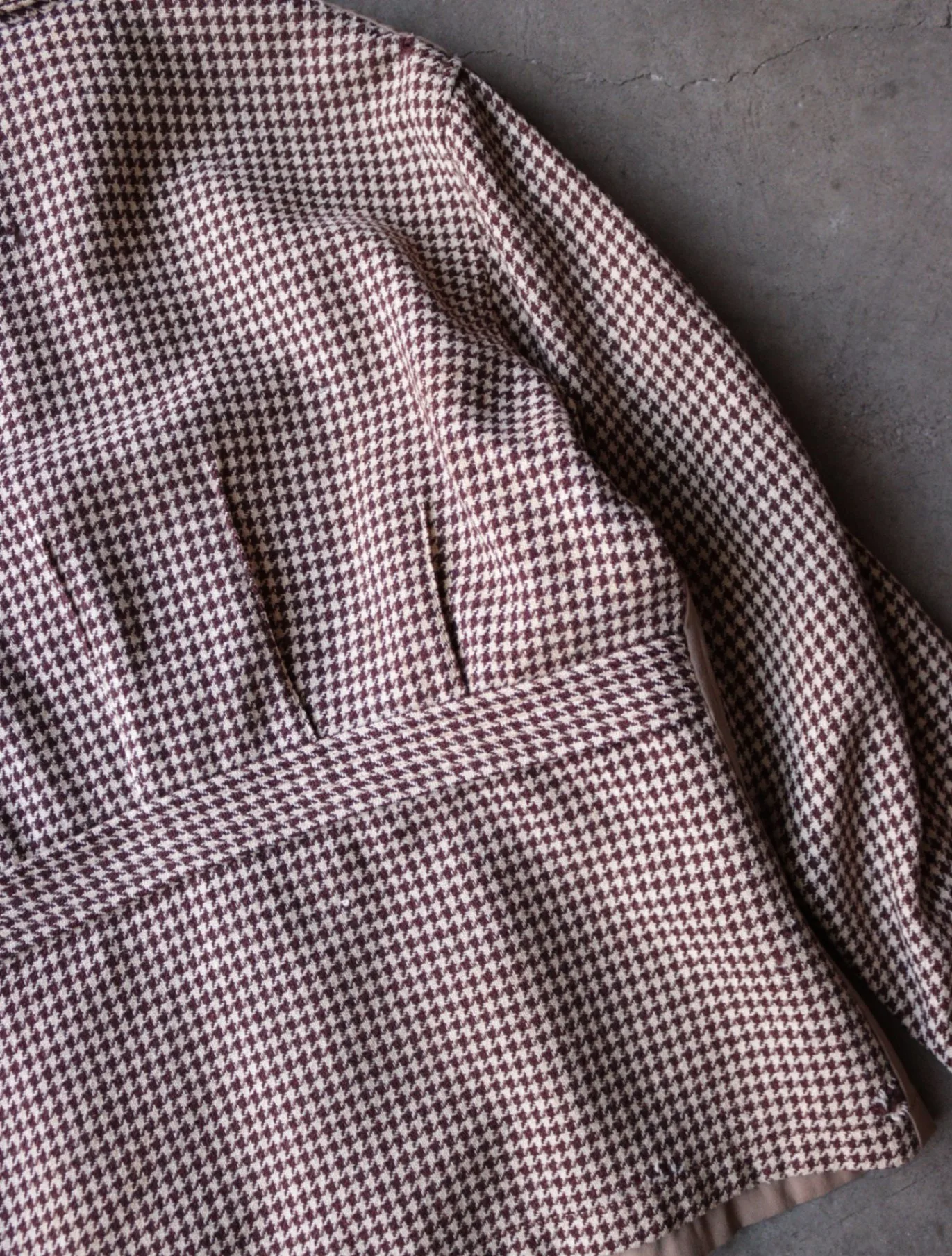 1940S HOUNDSTOOTH GABARDINE JACKET - Image 6