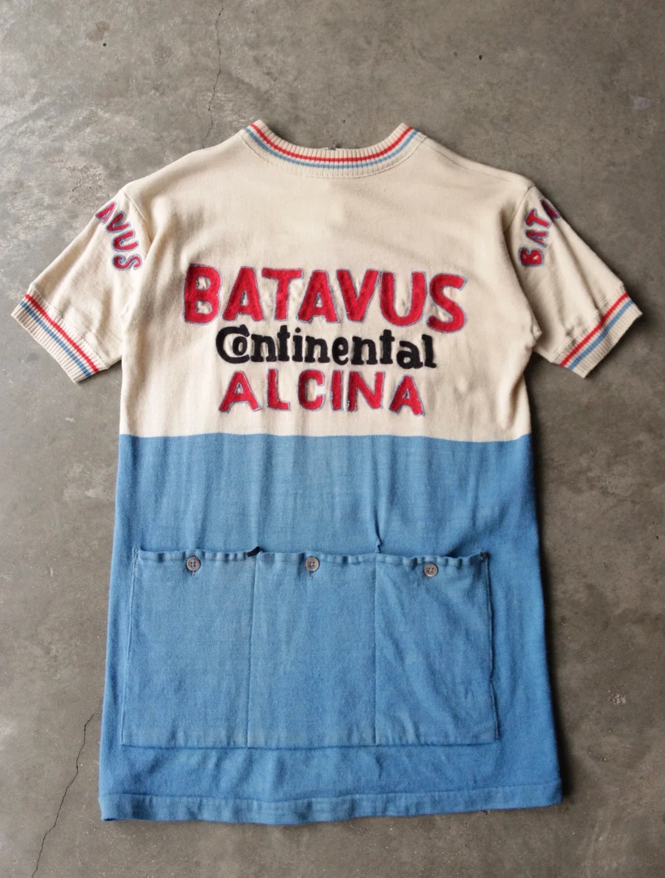 1960S BATAVUS ITALIAN BIKING JERSEY SHIRT - Image 3