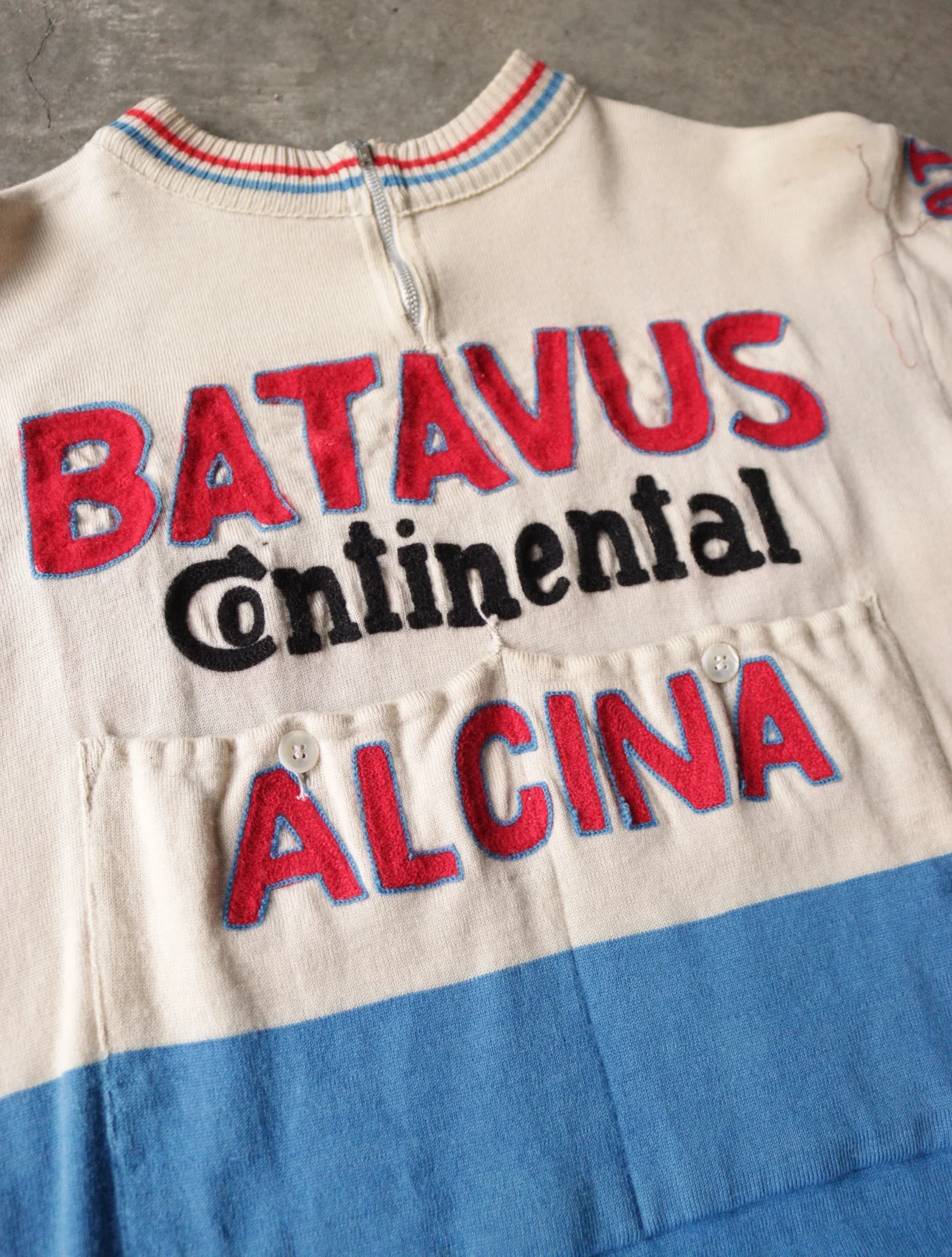 1960S BATAVUS ITALIAN BIKING JERSEY SHIRT - Image 4