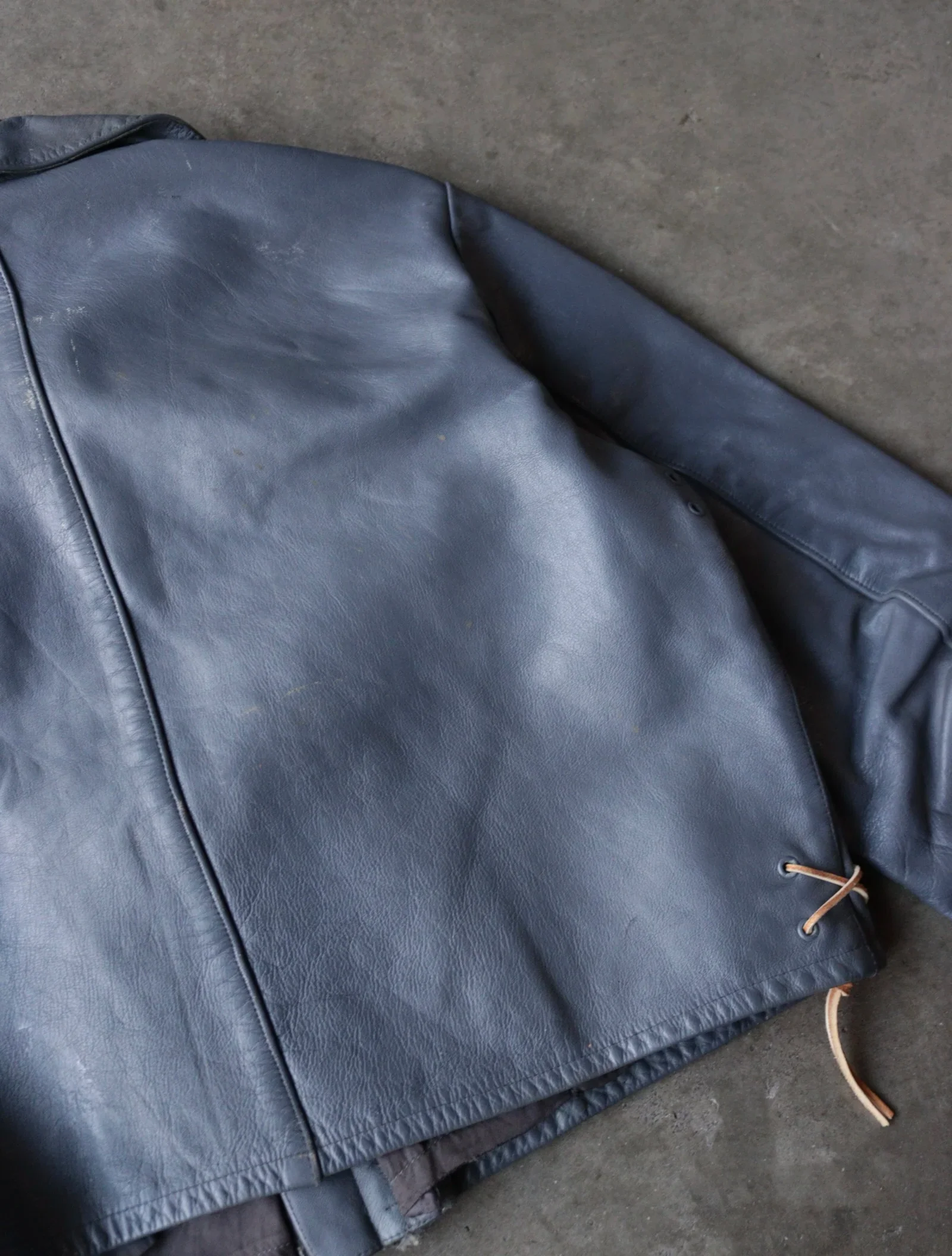 1970S GERMAN U-BOAT LEATHER JACKET - Image 7