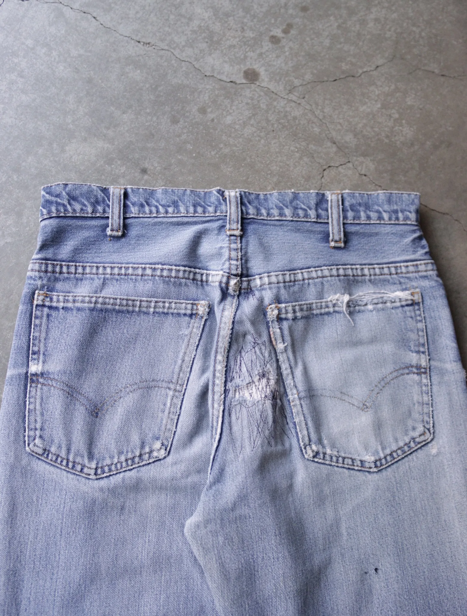 1970S LEVI'S PACTHWORK 646 DENIM PANTS - Image 7