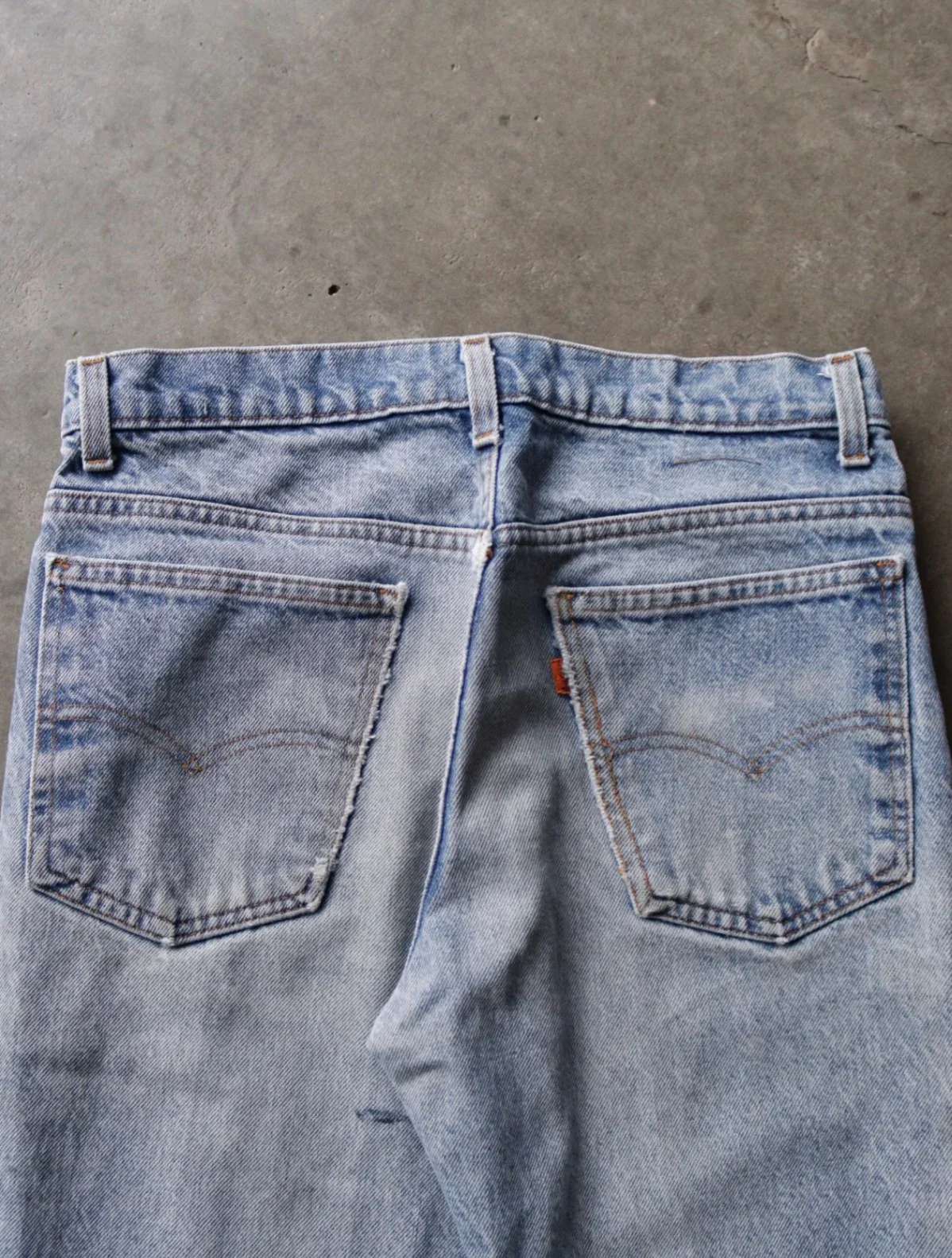 1970S HIPPIE FLARE LEVI'S PATCHWORK DENIM PANTS - Image 4