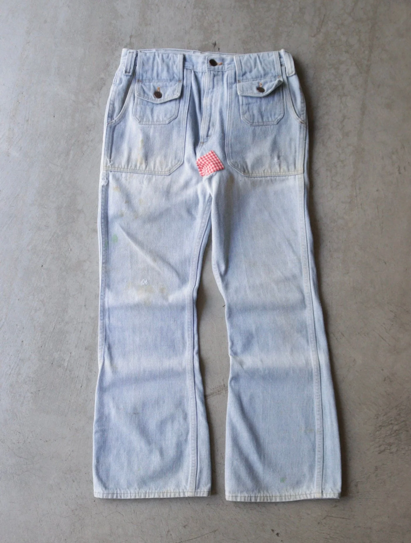 1970S FLARED REPAIRED BUSH PANTS - Image 6