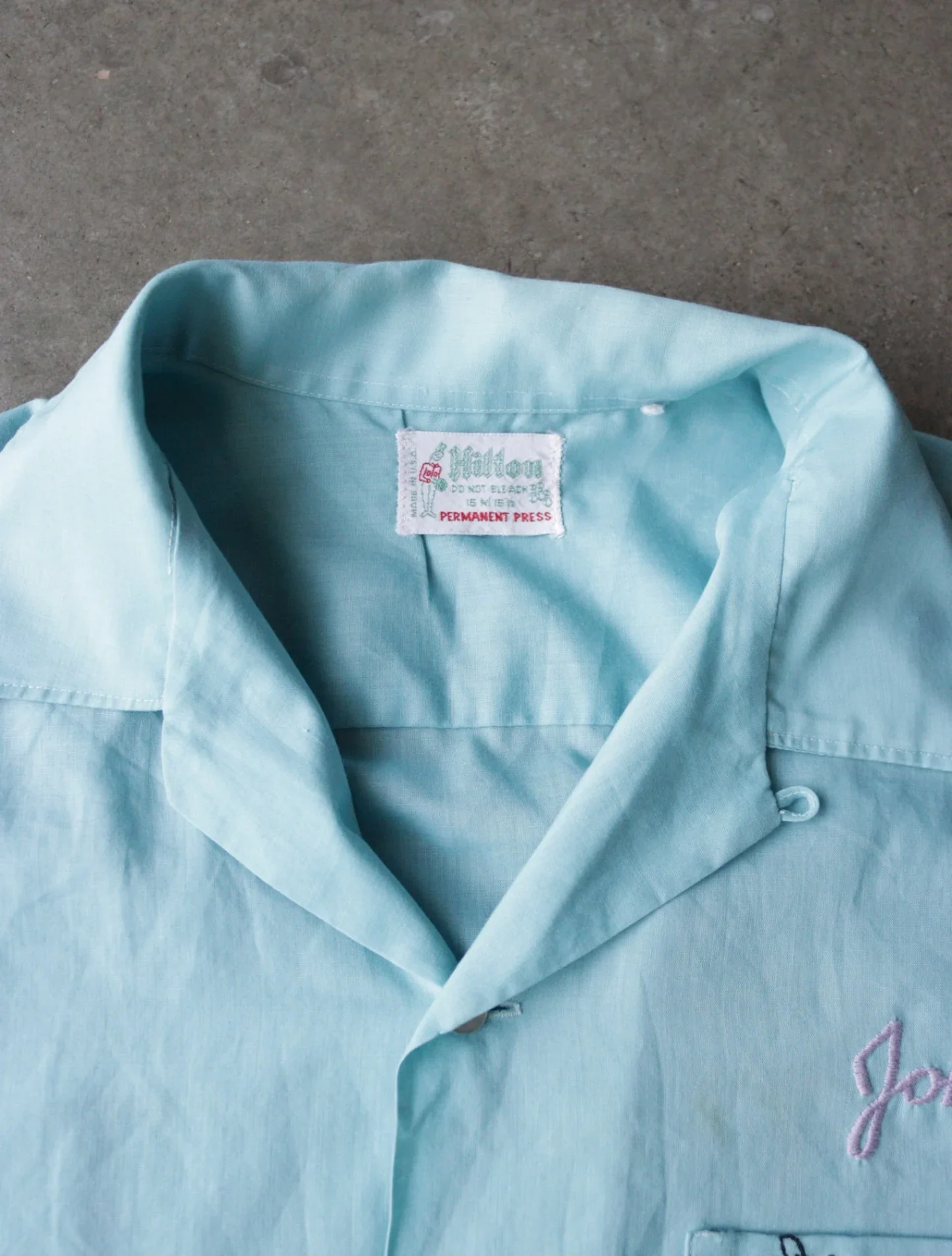 1970S HILTON IT'S COTT BOWLING SHIRT - Image 4