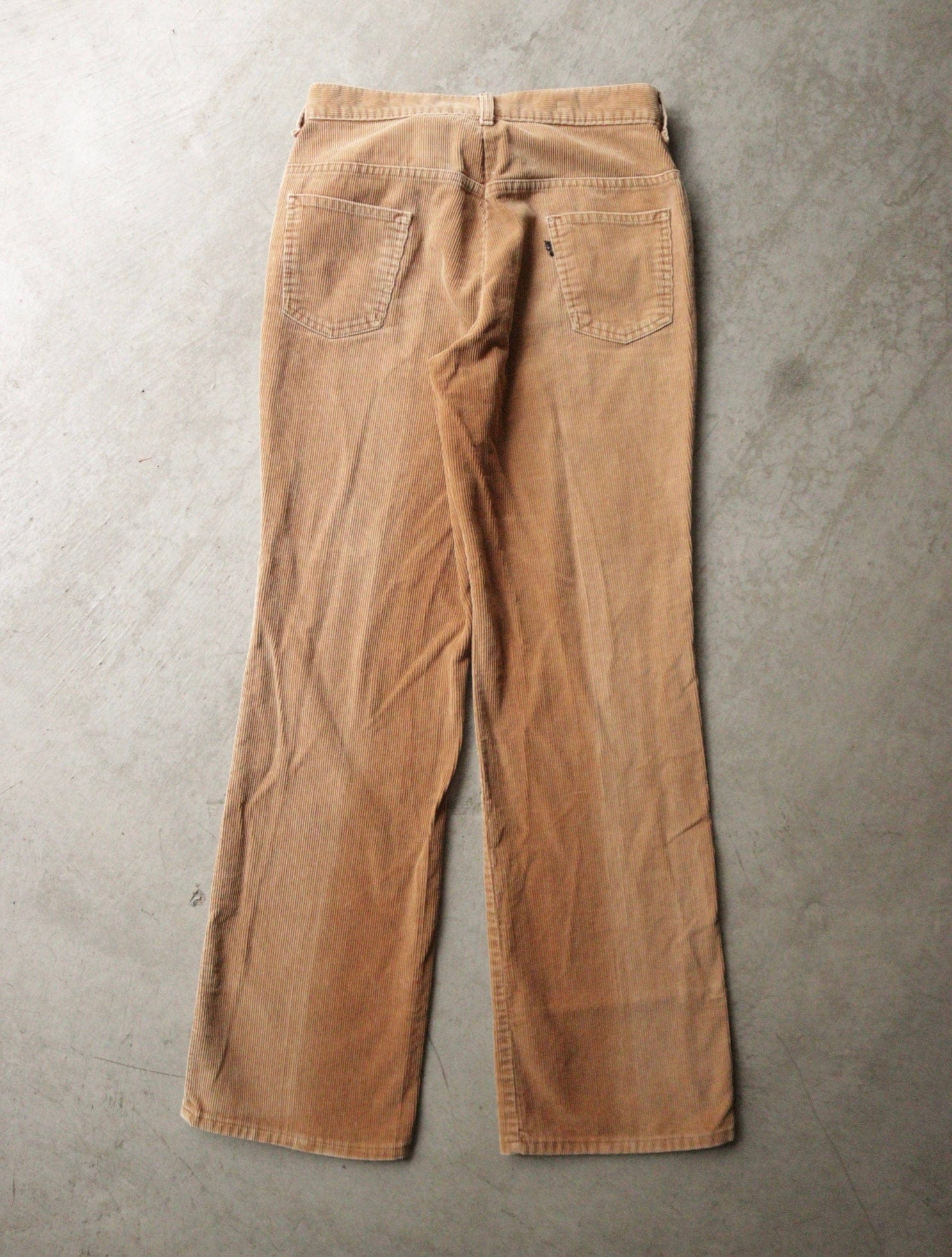 (RESERVED) 1970S LEVIS BIG 'E' SUN FADED CORDUROY FLARE PANTS - Image 3