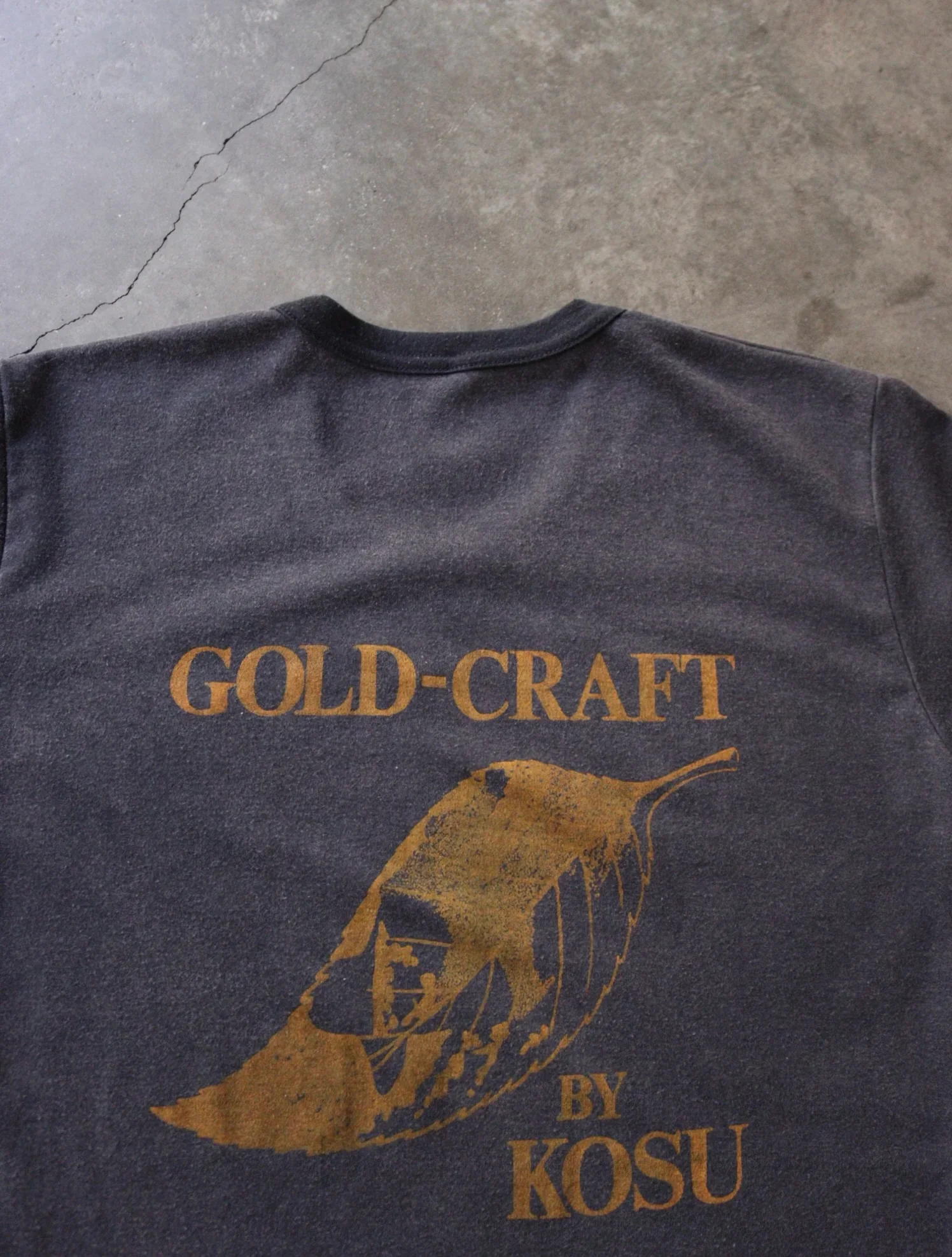 1980S OVERDYED KOSU RINGER TEE - Image 3