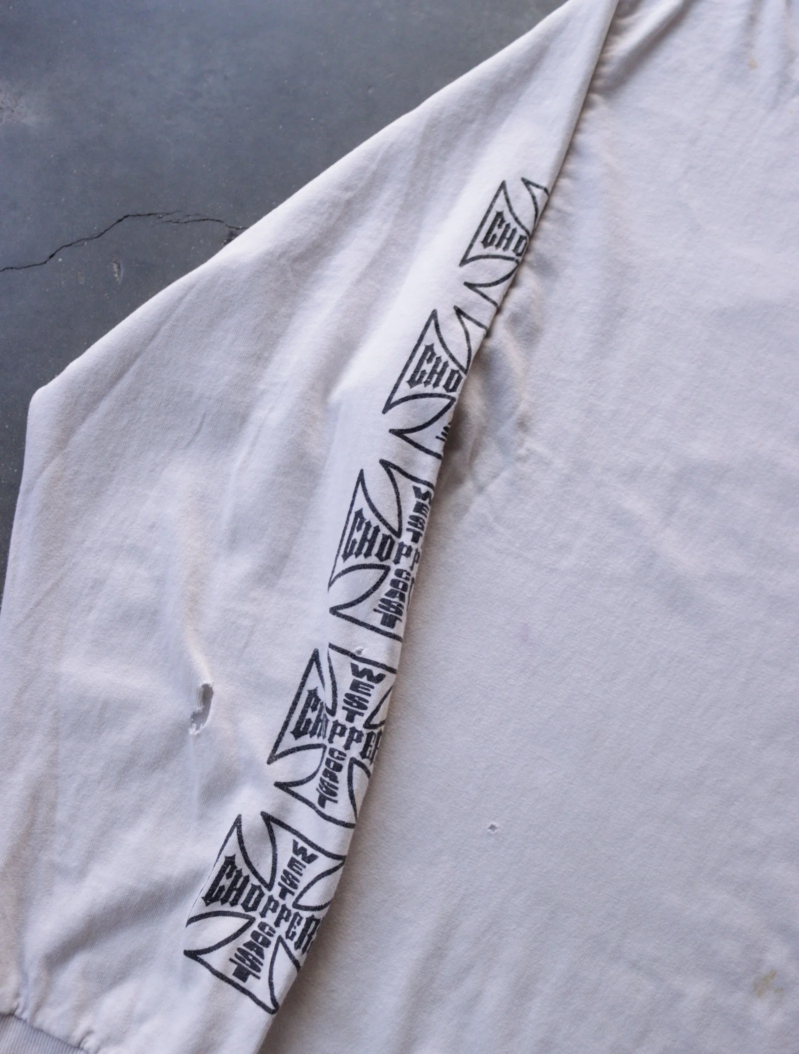(RESERVED) 2000S DISTRESSED WEST COAST CHOPPERS L/S TEE - Image 5