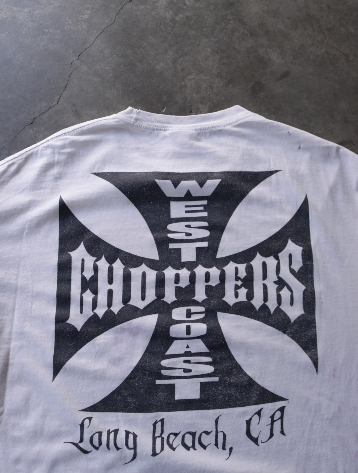 (RESERVED) 2000S DISTRESSED WEST COAST CHOPPERS L/S TEE - Image 6