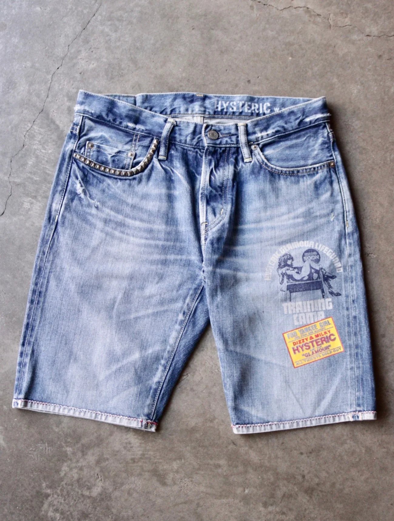 2000S HYSTERIC GLAMOUR STUDDED SHORTS - Image 5