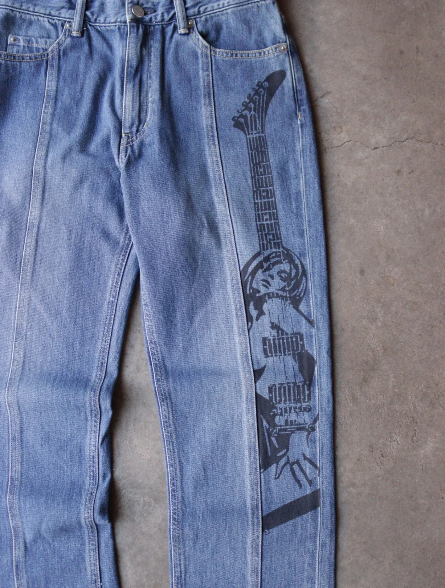 2000S HYSTERIC GUITAR GIRL KINKY JEANS - Image 4